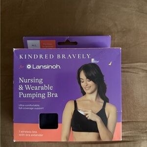 Kindred Bravely Nursing & Pumping Bra - Black